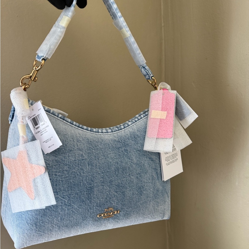 Sold. Coach Laurel in Loved denim bag with Charm. Authentic / NWT - Picture 1 of 8
